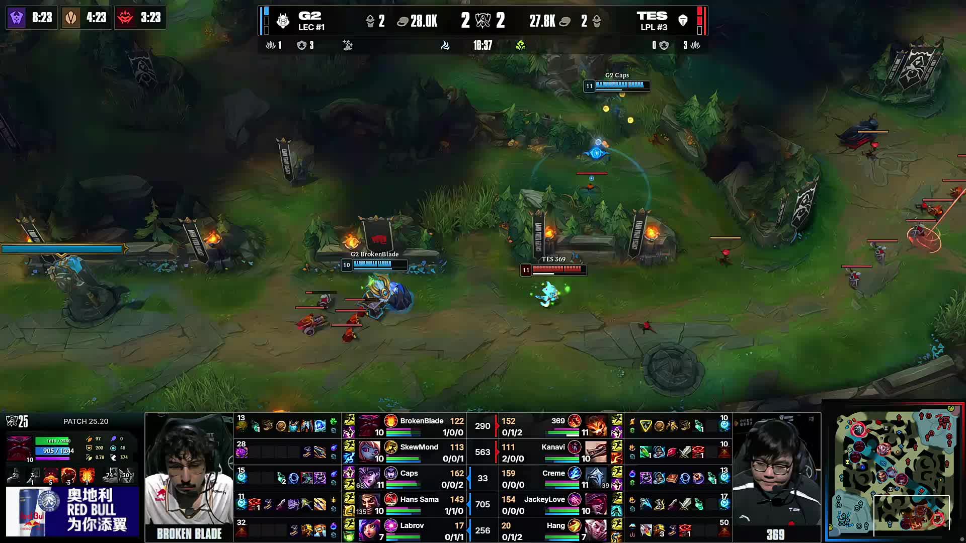 LOL官方宣布成都MSI二路直播名单：德云色、姿态、UZI等在列